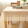 Elegante laço transparente toalha de mesa branco bege partido casamento jantar de mesa decoração de mesa rural fazenda itens de cozinha