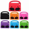 100st / Lot Little Sparrow Shocksäker Kid Baby Safe Case för iPad Mini 1 2 3 4 Handtag Stativ Mjuk omslag Tablet Silikonväska till iPad Mini 4