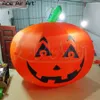 3m H Outdoor Halloween decoration inflatable pumpkin pumpkin model with led lights for sale