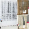 European style jacquard design home decoration modern curtain tulle fabrics organza sheer panel window