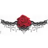 on the body art ladys sternum tattoo sticker beautifull sexy Chest Flowers red Rose Butterfly pattern for women8292169