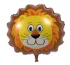 Mini tête d'animal Feuille Ballons ballon à air gonflable joyeux anniversaire décorations de fête enfants bébé douche fête fournitures GA549