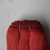 Brezilyalı Düz ​​İnsan Saç 1 Paketler Deal 10-28 inç Saç Örgü Doğal Kırmızı Ücretsiz Kargo Remy Saç