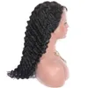 Cabelo humano 13x4 Perucas dianteiras de renda para mulheres negras peruca de onda profunda com cabelos de beb￪ 130%