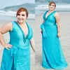 Fashion Plus Size Sequined Lace Prom Dresses Sheer Deep V Neck Beaded Evening Gowns A Line Floor Length Formal Dress