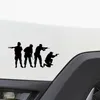 Troop Soliders Stylish Shooting Vinyl Car Sticker CA0058018276866