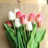 46cm longa 9 cores ramo tulipa flor artificial plutão látex buquê artificial buquê de toque real flores para flores decorativas flores grinaldas