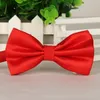 Solid color Fashion Bow ties Groom Men Plaid Marriage Butterfly Wedding business suit bow tie