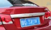 Wysokiej jakości AABS Chrome Car Tylna Bagażnik Streamer, Tylna skrzynia Deksowata Wykończenia z logo dla Chevroleta Cruze 2009-2013