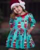 Dziewczyny Boże Narodzenie Sukienka Boutique Dzieci Odzież Z Długim Rękawem Party Dress Baby Girl Clothing Xmas Cartoon Dress Dress Dzieci Maluch Odzież