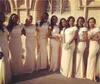 African Jewel Neck Lace Mermaid Bridesmaid Dresses Cap Sleeve Maid Of Honor Dresses For Wedding Plus Size Bridal Party Bridesmaid Gowns