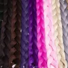 編組ヘアワンピース82インチ合成カネカロン繊維編組165g /ピース純粋な色かぎ針編みジャンボ編組ヘアエクステンション