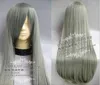 New Long Gray Fashion Cosplay Party Wig Hair 80cm