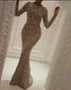 Vestido de noite Yousef aljasmi Kim kardashian Sereia Manga longa Bordado Cristais de prata Almoda gianninaazar ZuhLair murad Ziadnakad