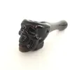 Pyrex Oil Burner Pipes Thick skull Smoking Hand spoon Pipe 3.93 inch Tobacco Dry Herb For Silicone Bong Glass Bubbler