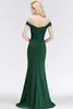 Dark Green Lace Mermaid Bridesmaid Dresses New Arrival Off Shoulders Zipper Back Burgundy Wedding Guest Party Wear Custom Made BM0065