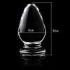 ORISSI Glass Plug Anal Adulto Masculino Femenino Masturbación Cristal Dildo Anal Productos Sexuales Butt Plug Juguetes Sexuales para Mujeres Hombres Anal Varita S924