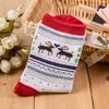 5 Pairs Women Christmas Sock Sweet Candy Color Cartoon Elk Women Socks Winter Warm Cotton Shorts Ankle Socks Meias Calcetines