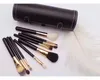 Brand 9 Pcs Set di pennelli per trucco Kit da viaggio Bellezza Professionale Manico in legno Fondotinta Labbra Pennello per cosmetici