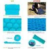 Hitorhike Colchão Inflável Almofada Saco de Dormir Mat Rápido Enchimento De Ar Moistureproof Camping praia Mat Com Travesseiro Almofada de Dormir