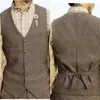 2019 Senaste Farm Groom Vestswedding Wool Tailor Made Groomsmen Klädsel Slim Fit Mens Suit Vest Prom Bröllop Waistcoat Dress