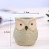 Cartoon Owl-shaped Flower Pot for Succulents Fleshy Plants Flowerpot Ceramic Small Mini Home/Garden/Office Decoration HH7-856