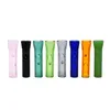 Newest Colorful Glass Drip Tip Hookah Shisha Nozzle Smoking Pipe Mounthpiece Flat Shape High Quality Innovative Design Easy Clean DHL Free