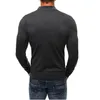 Nouveau design hommes pull pulls pull décontracté col roulé Slim Fit tricot hommes pulls à glissière pull masculin avec grande taille M-XXXL