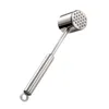 Stainless Steel Beef Pork Chicken Pounder Meat Hammer Mallet Tenderizer Meat & Poultry Tools Kitchen Tool 1pcs