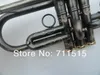 MARGEWATE Unique Black Nickel Plated Trumpet Exquisite Carved Patterns Brass Bb Trumpet Brand Musical Instrument Free Shipping