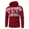 red snowflake hoodie.