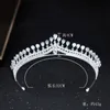 Luxury Women Princess Crown Headband Crystal Rhinestone Tiara And Crown Wedding Hair Band Jewelry Silver Bridal Hair Accessories1762677