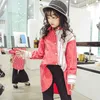 赤ちゃんガールズ服ファッション子供子供のシャツロングスタイルトップスロングスリーブイングランドプレッピースタイルストライプシャツ子供女の子王女服