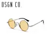 DSGN CO. 2018 Vintage Retro Runde Sonnenbrille für Männer und Frauen Metall Mode Marke Brille 9 Farbe UV400