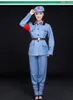 Askeri Kadın Üniformaları Yeni Sekizinci Rota Ordu Sahne Performansı Kırmızı Ordu giymek kadın Konfeksiyon Kırmızı Muhafızları Anti-savaş Giyim Çin opera