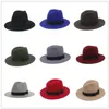 Wide Brim Floppy Felt Trilby Bowknot Fedora Hat For Elegant Womem Ladies Winter Auturmn Cashmere Gangster Church Hat 52518767