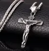 Feine männer und frauen schmuck halsketten jesus edelstahl kreuz kette high grade christliche ornamente großhandel