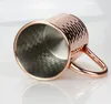 16oz Moscow Mule Beer Cup Moscow Mule Mug Copper Mug Rose Gold Hammered Copper Plated Drinkware 6pcs