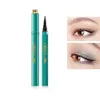 Eyeliner liquide noir longue durée, imperméable, stylo crayon, joli maquillage, outils cosmétiques, paon vert, livraison directe, 12 pièces/lot