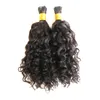 10quot26quot brasileiro onda encaracolado extensões de cabelo humano eu ponta extensões de cabelo humano 100g 100s cola fusão queratina vara ponta h1733442