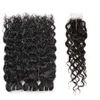 ishow brazilian water wave bundles 3pcs with 24 closure natural black human bundles with closure wholesale brazilian hair weave bundles