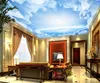 Custom 3d ceiling wallpaper murals Blue sky and white clouds ceiling mural painting decorative 3d room wallpaper