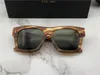 Occhiali da sole da uomo in titanio nero oro marrone gafas de sol Occhiali da sole occhiali vintage Nuovo con scatola DNUM18072175195884