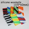 10 pezzi quadrati piccoli contenitori Waxmate in gomma siliconica antiaderente barattoli di cera di stoccaggio in silicone strumento dab tappetino di cera strumento concentrato porta olio dabber