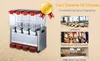 Kolice commercial 4*9L tank hot & cold funtion Kitchen juice dispenser frozen drinks fruit ice Beverage dispenser machine