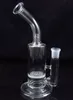 10 Zoll klare Wasserpfeife Glas-Bubbler-Bong-Rauchpfeife mit Wabe und Spritzschutz Öl-Dab-Rig SG-03