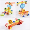 DIY Wooden Toy assembled Variety tool Chair For Children Multifuncation Tool Chair Intelligence kids Toys 36x28.5x6cm