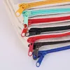 Blank canvas zipper Pencil cases pen pouches cotton cosmetic Bags makeup bags Mobile phone clutch bag organizer