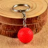 Golf Key Chains Ball Multiple Color Casual Sporty Style Men Women Teenager Key Ring KeyChain free ship