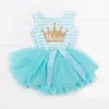 Casual bébé fille princesse 1-3 ans anniversaire tutu robe pour filles vêtements robes d'été bambin enfants robes pour filles vêtements